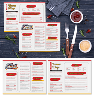 Menu Design by Impressive Designs for this project | Design #37091030