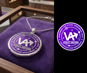 Violet Archer Logo Design for Jewelry Business
