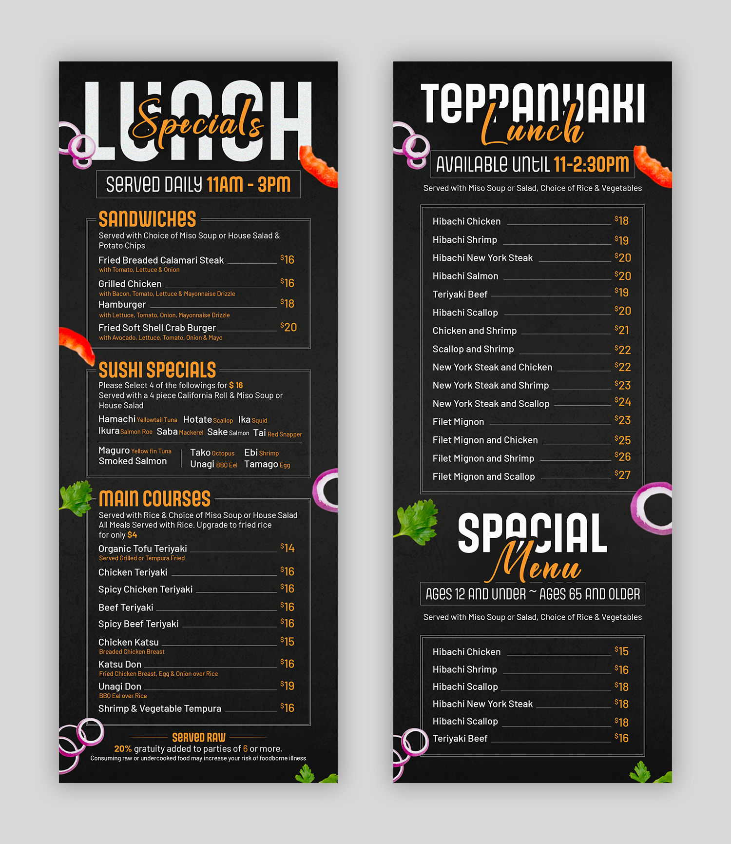 Menu Design by debdesign for this project | Design #37090167