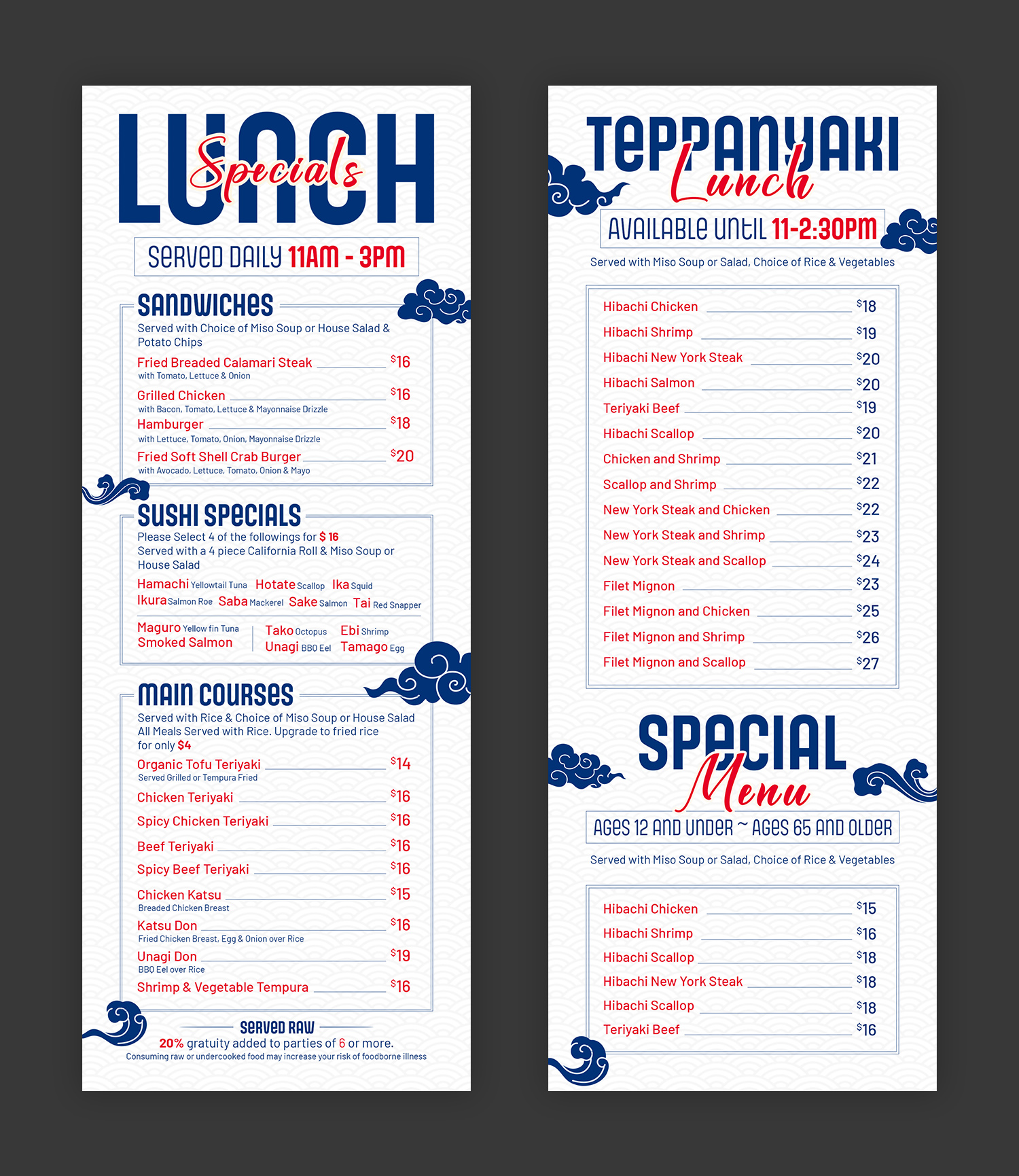 Menu Design by debdesign for this project | Design #37090168