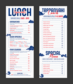 Menu Design by debdesign for this project | Design: #37090168