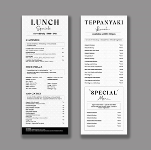Menu Design by debdesign for this project | Design: #37090373