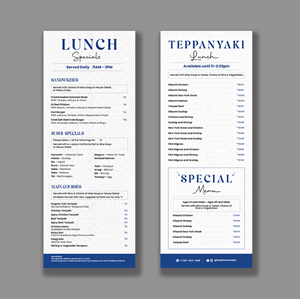 Menu Design by debdesign