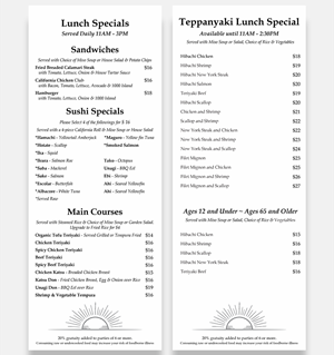 Menu Design by Lezette_G for this project | Design: #37099461