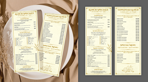 Menu Design by Impressive Designs for this project | Design: #37089897