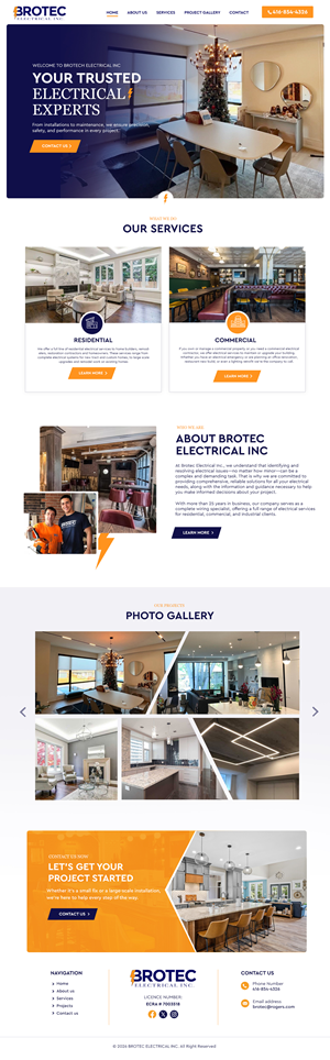 Web Design by Blue Sparrow for this project | Design: #37090022