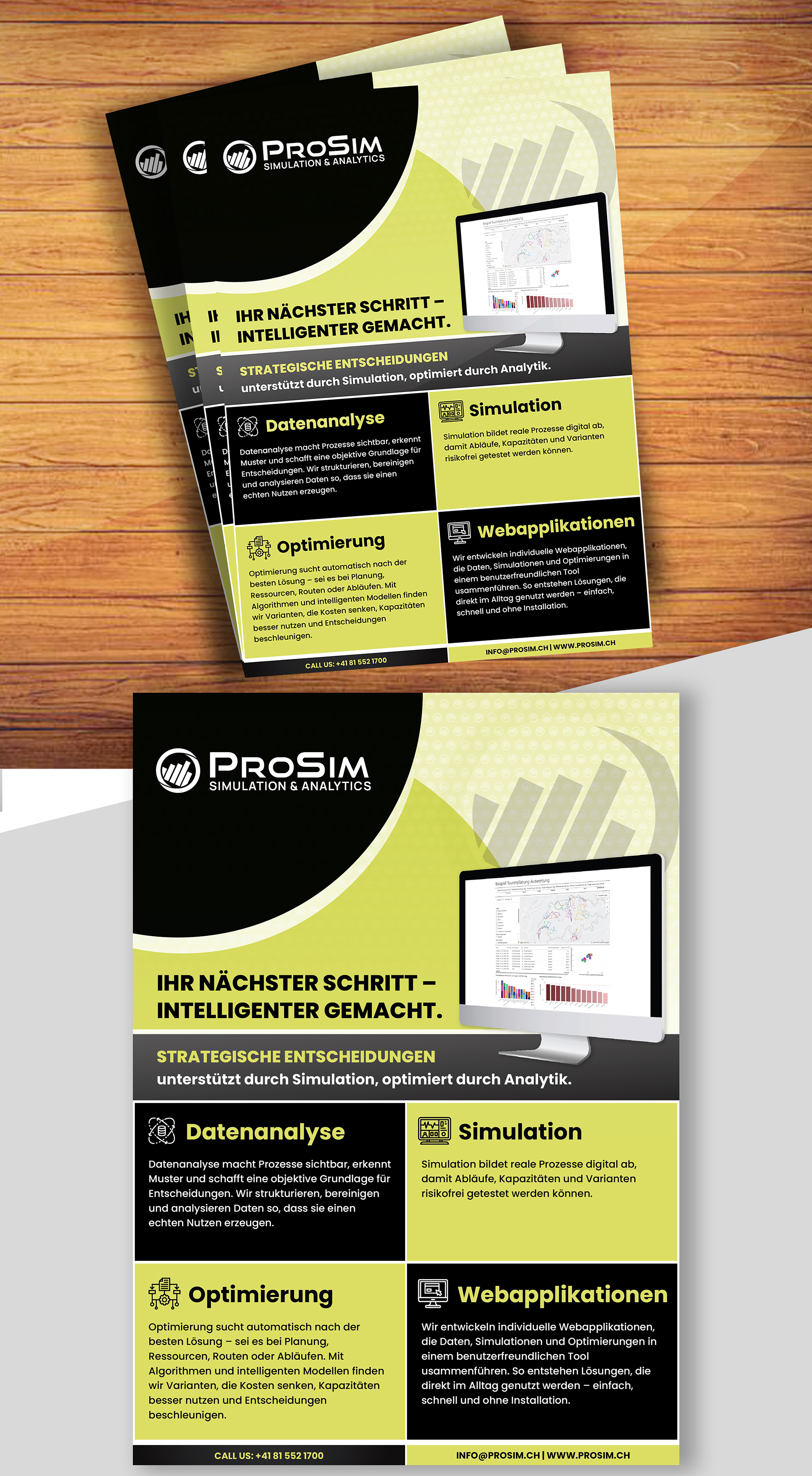 Flyer Design by Talha Ahmad for ProSim GmbH | Design #37096750