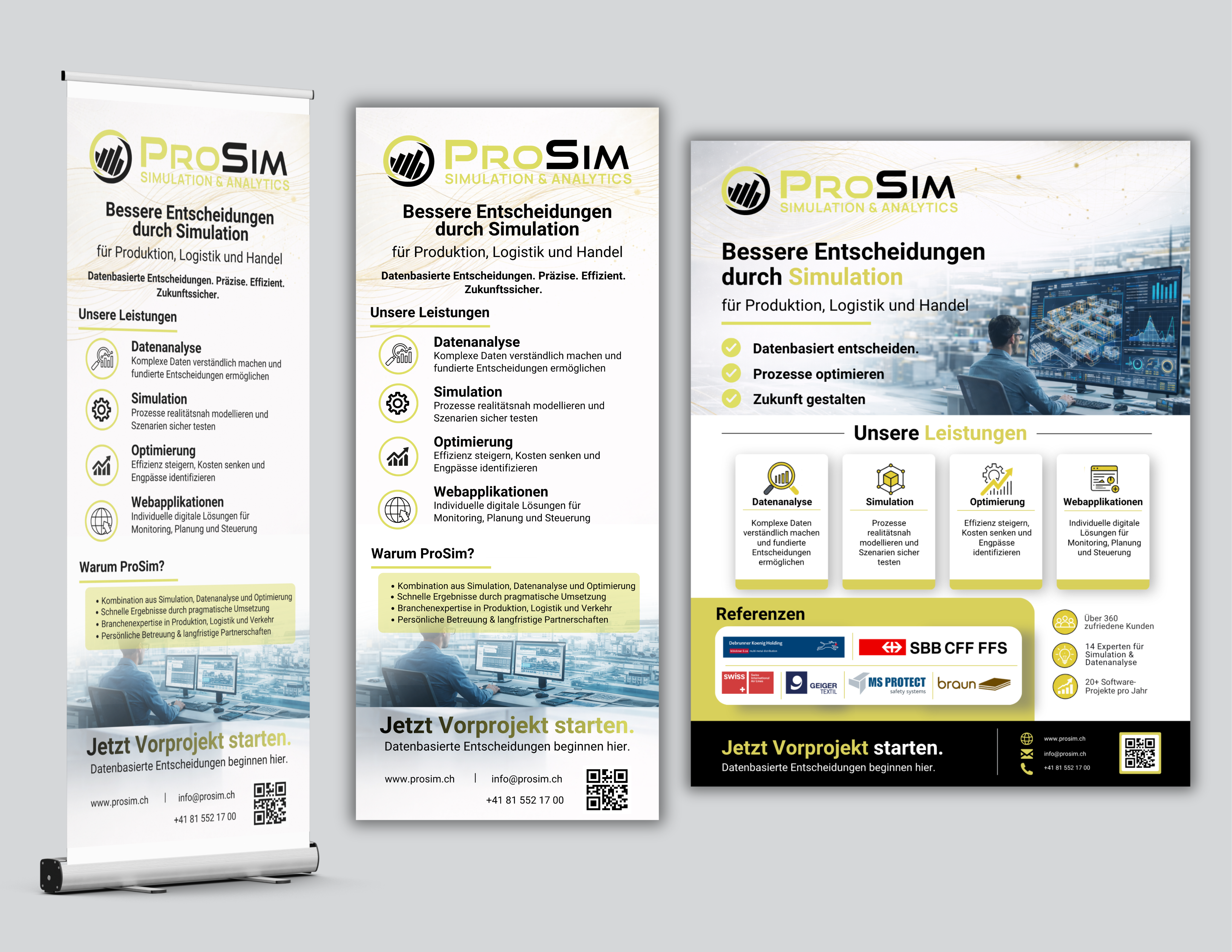 Flyer Design by Custom A for ProSim GmbH | Design #37107831