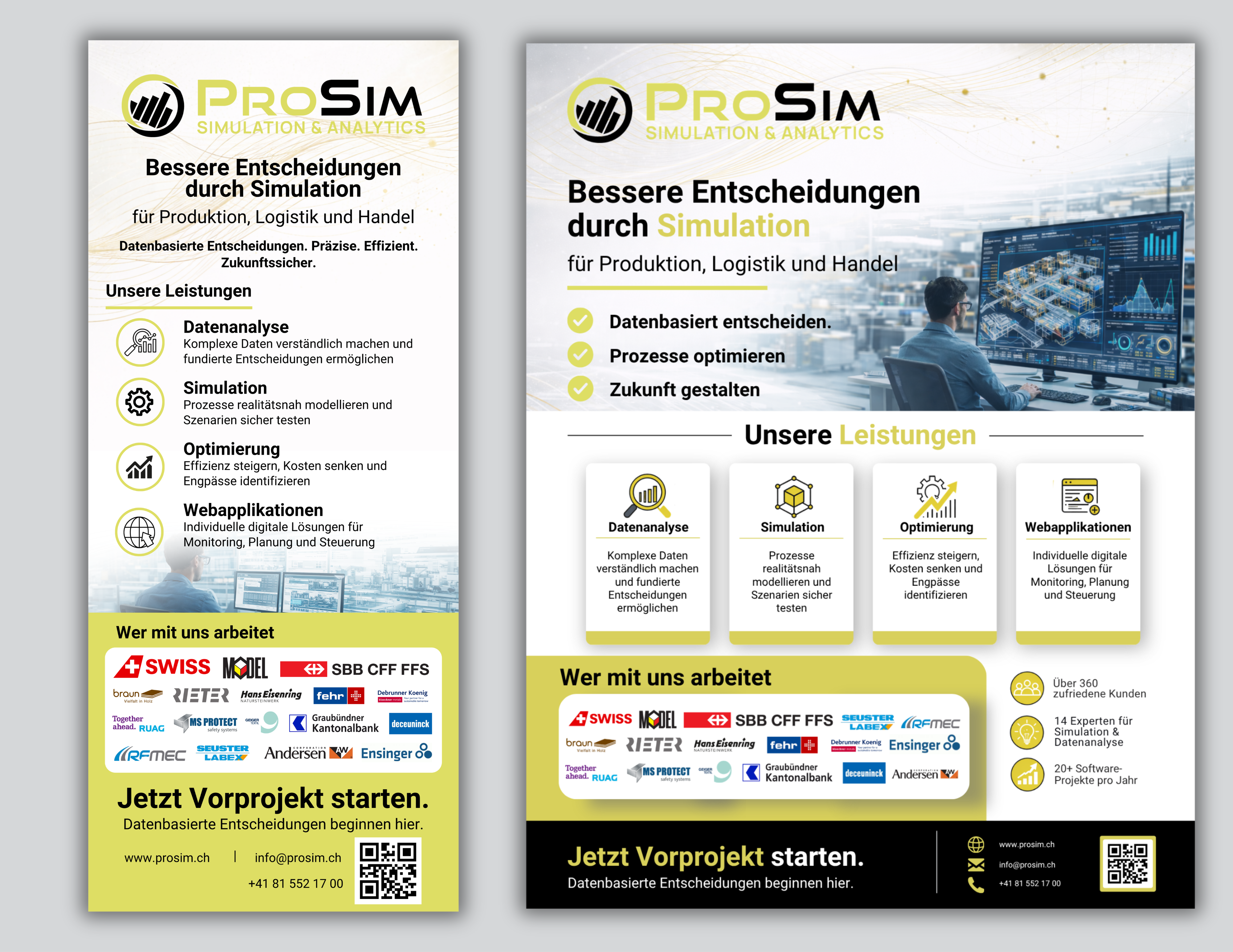 Flyer Design by Custom A for ProSim GmbH | Design #37111815