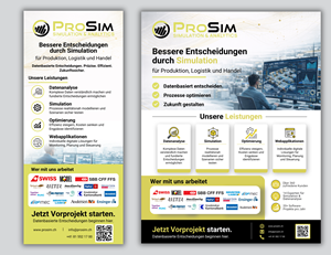 Flyer Design by Custom A for ProSim GmbH | Design: #37111815