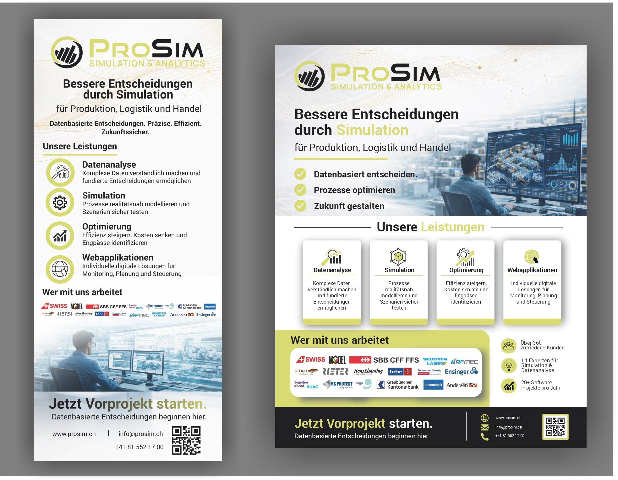 Flyer Design by Custom A for ProSim GmbH | Design #37116927