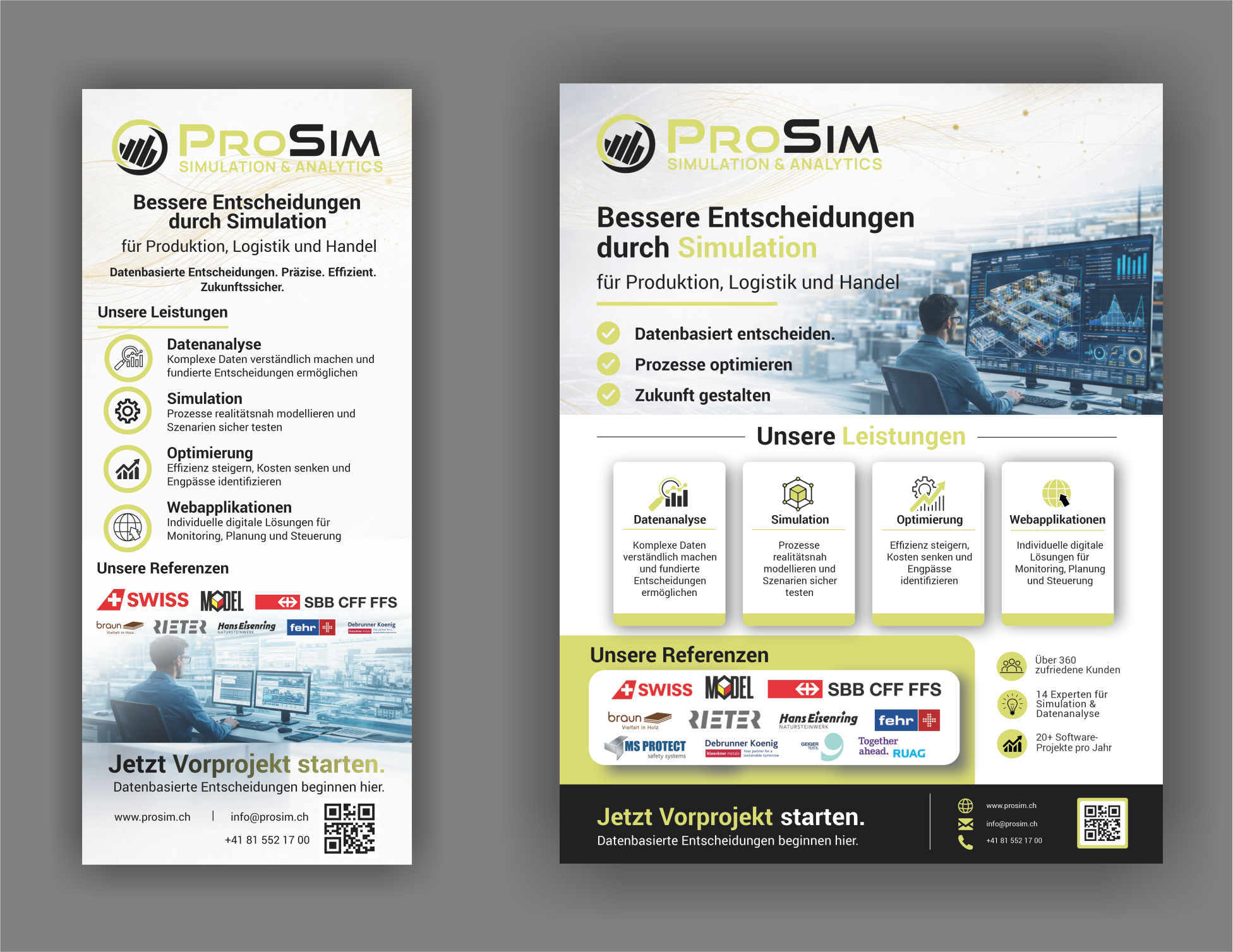 Flyer Design by Custom A for ProSim GmbH | Design #37117219
