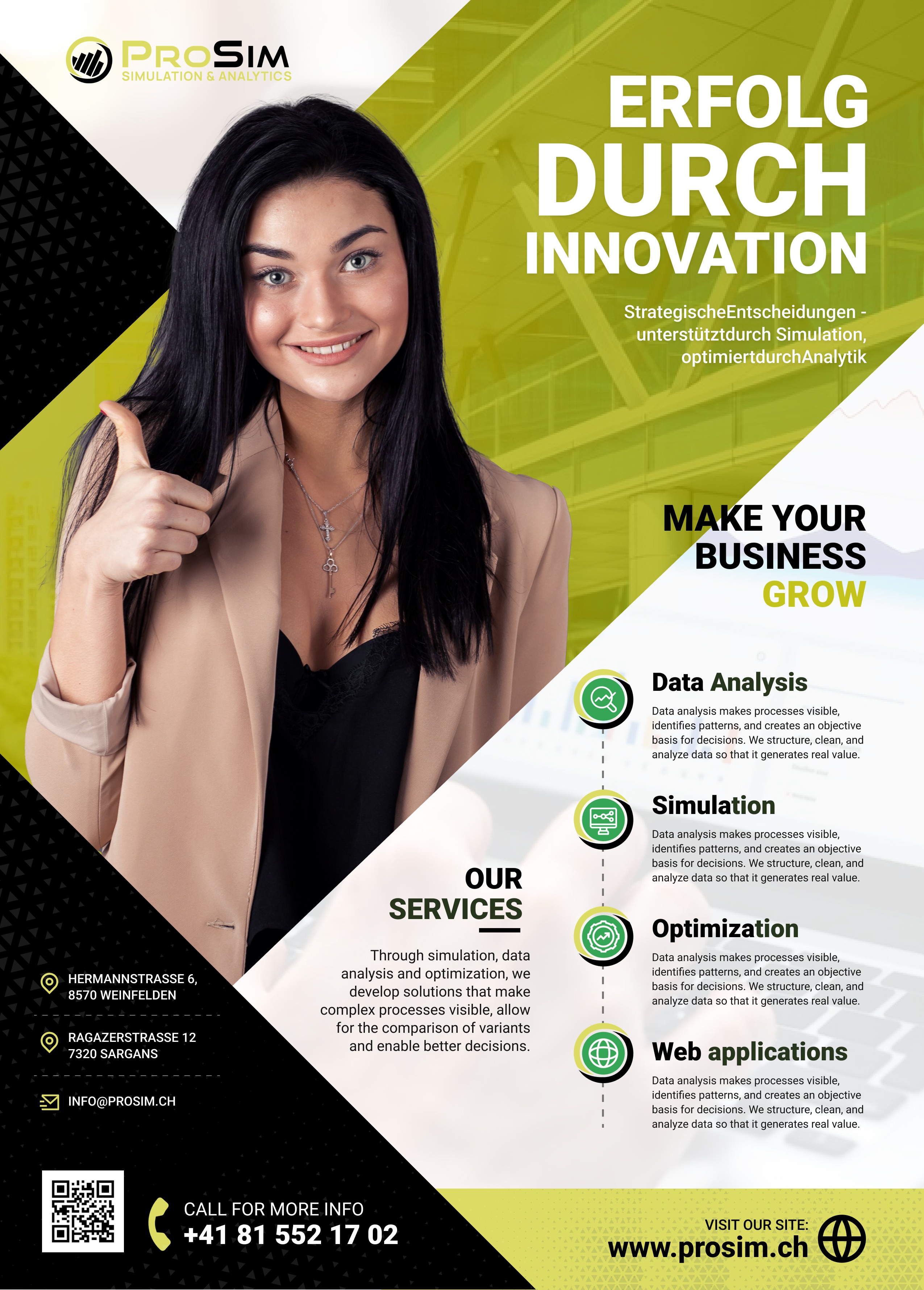 Flyer Design by Ascinate for ProSim GmbH | Design #37097827