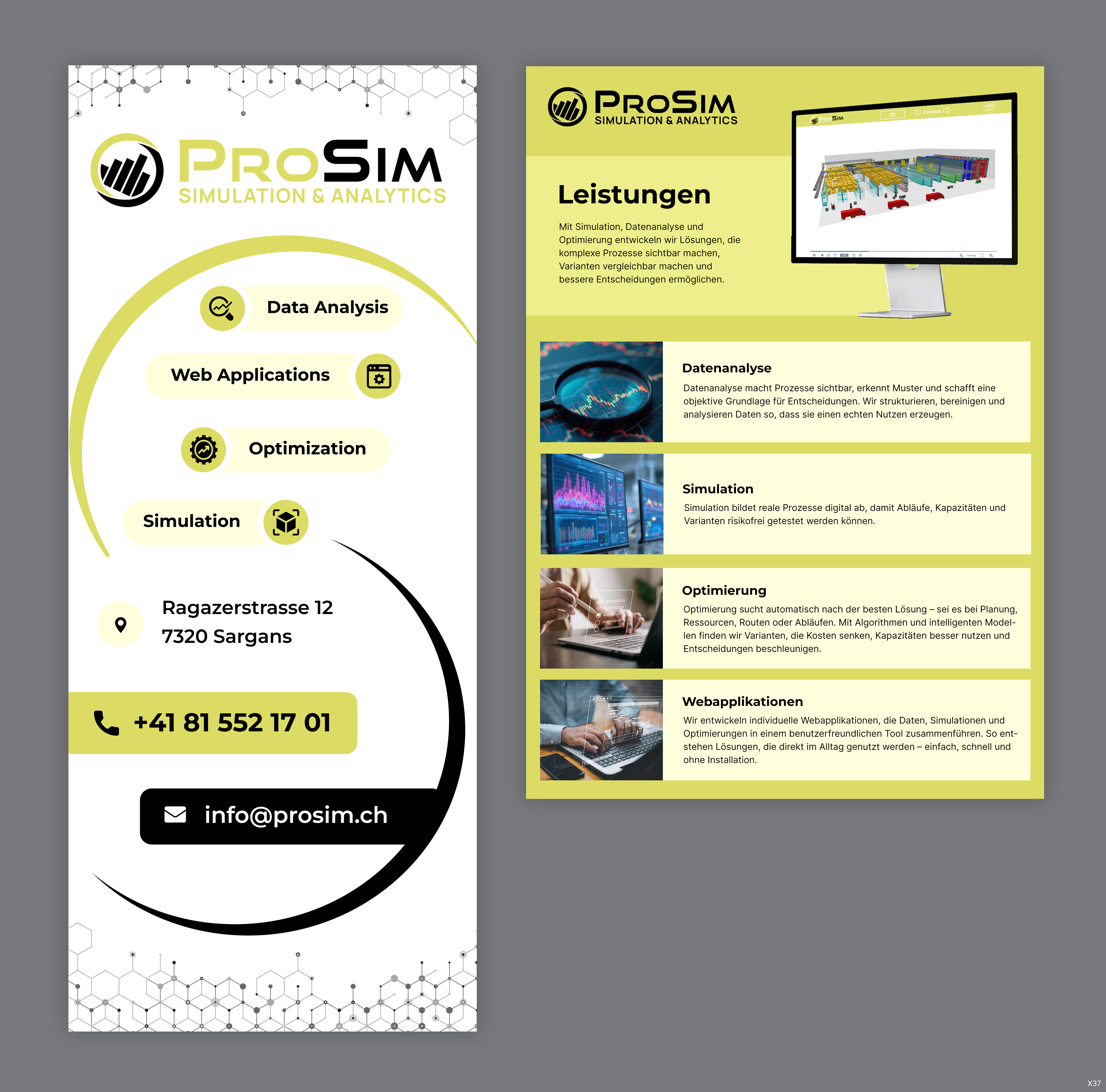 Flyer Design by pb for ProSim GmbH | Design #37097721