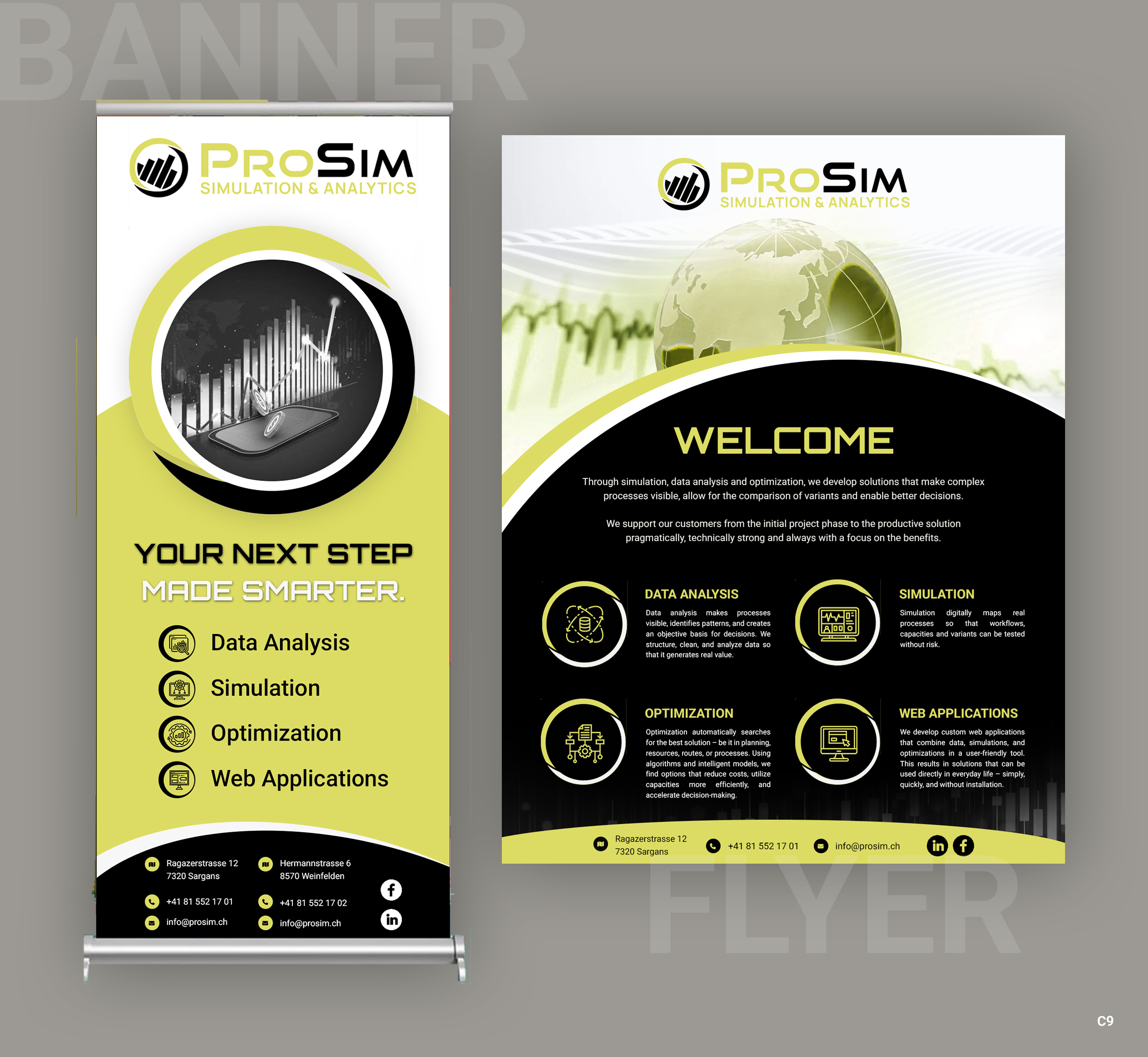 Flyer Design by pb for ProSim GmbH | Design #37097730