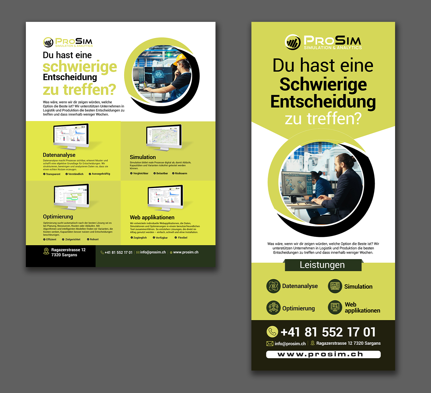 Flyer Design by debdesign for ProSim GmbH | Design #37095997