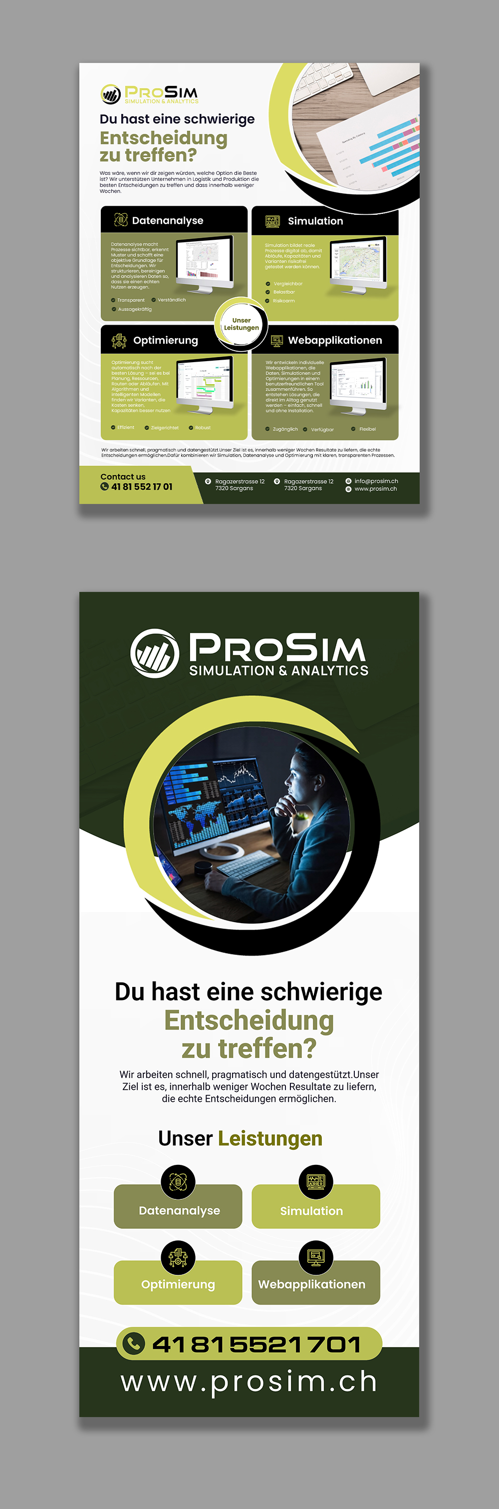 Flyer Design by debdesign for ProSim GmbH | Design #37096105