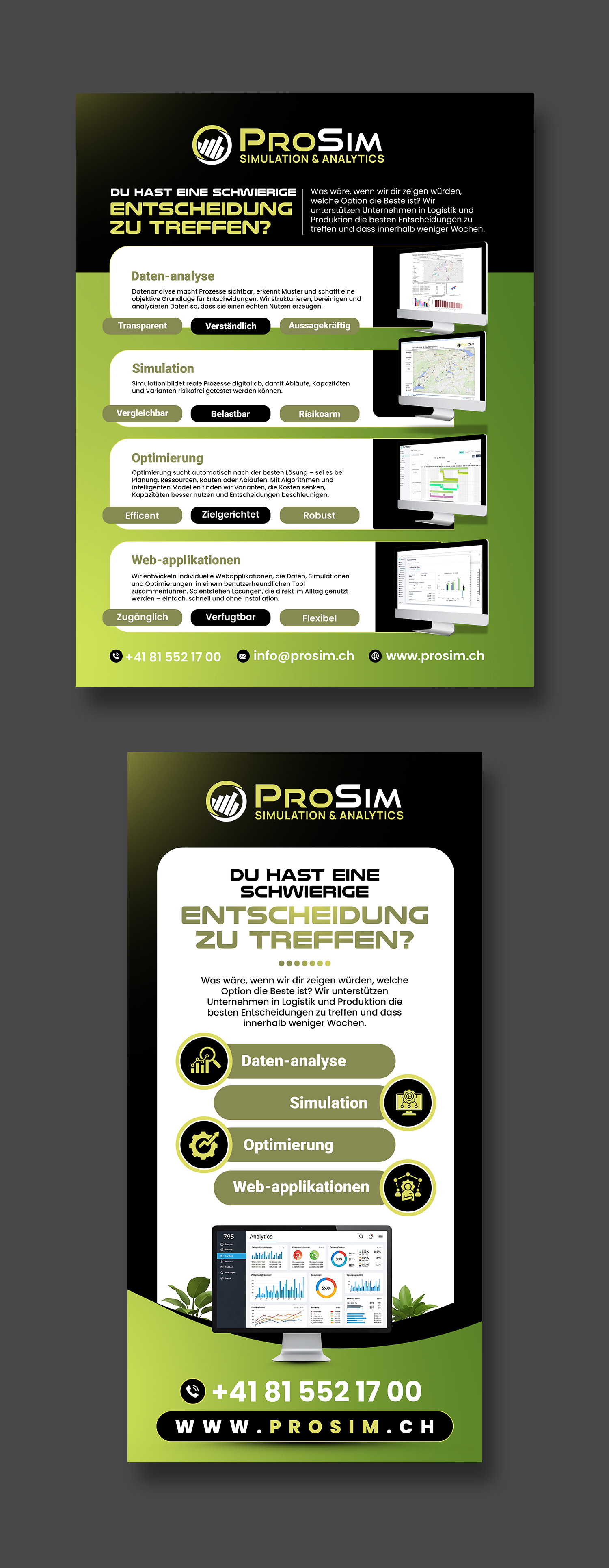 Flyer Design by debdesign for ProSim GmbH | Design #37096222