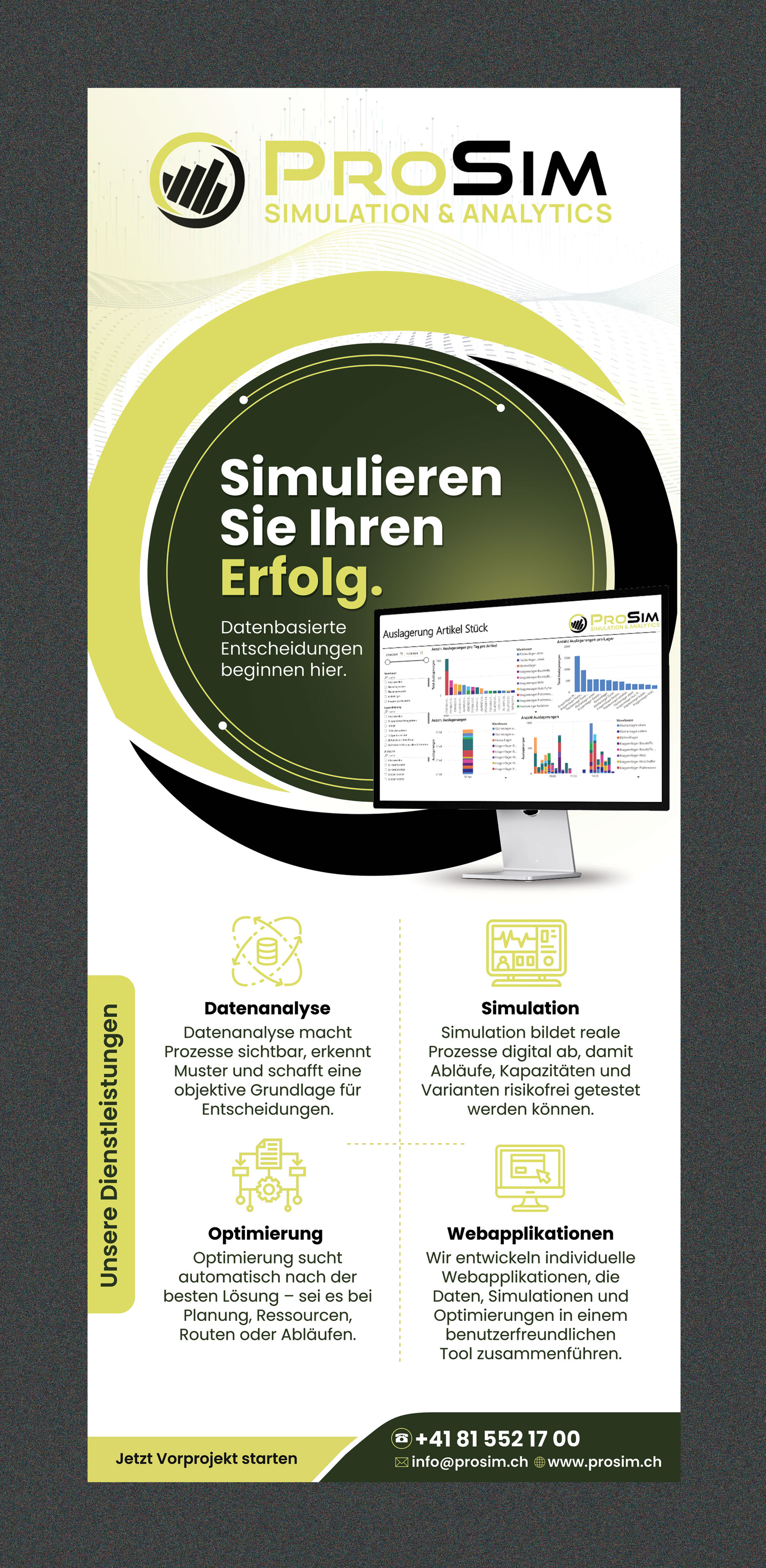 Flyer Design by Stan$oul for ProSim GmbH | Design #37091961