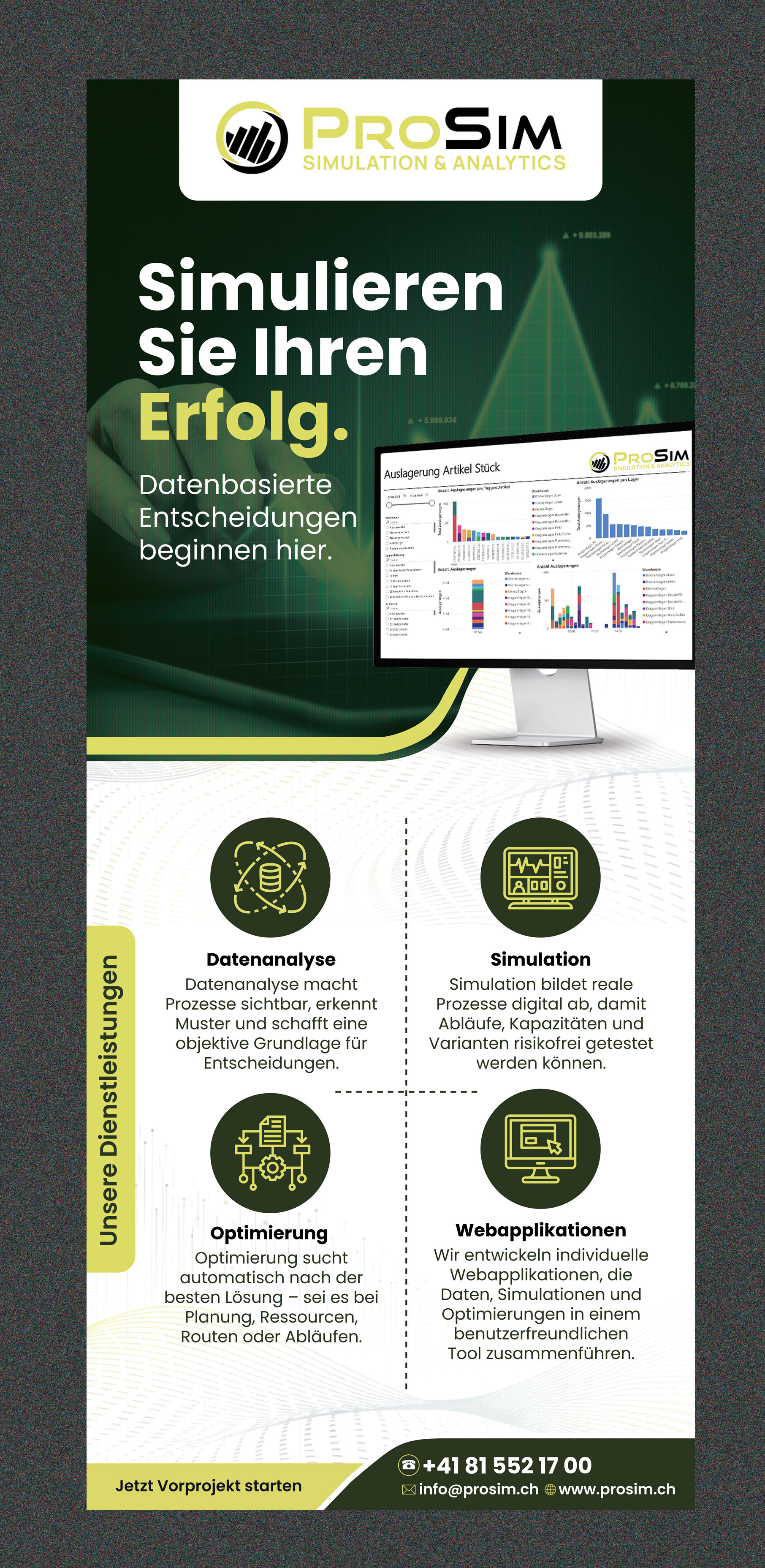 Flyer Design by Stan$oul for ProSim GmbH | Design #37092486