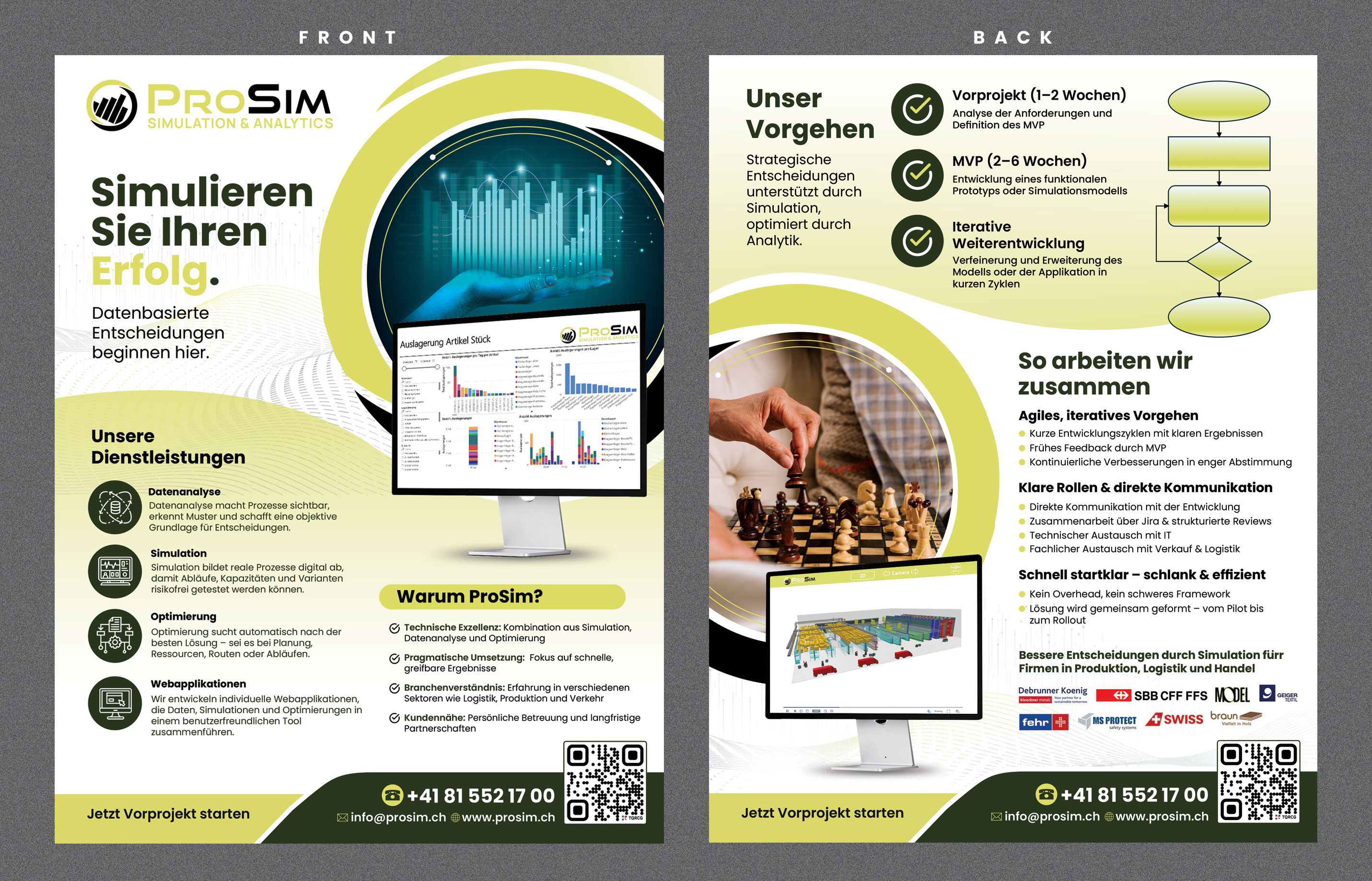 Flyer Design by Stan$oul for ProSim GmbH | Design #37094992