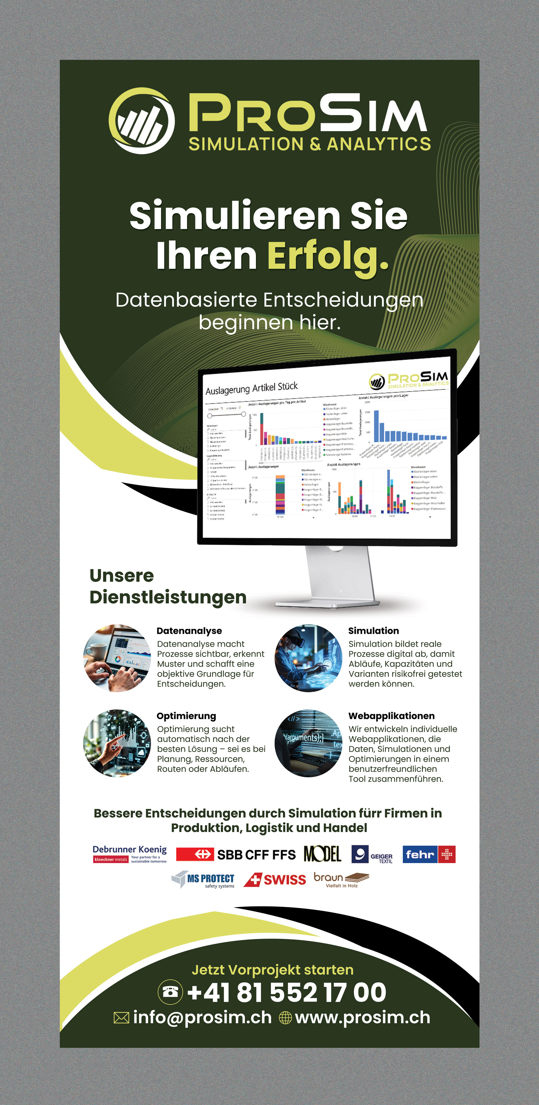 Flyer Design by Stan$oul for ProSim GmbH | Design #37095298