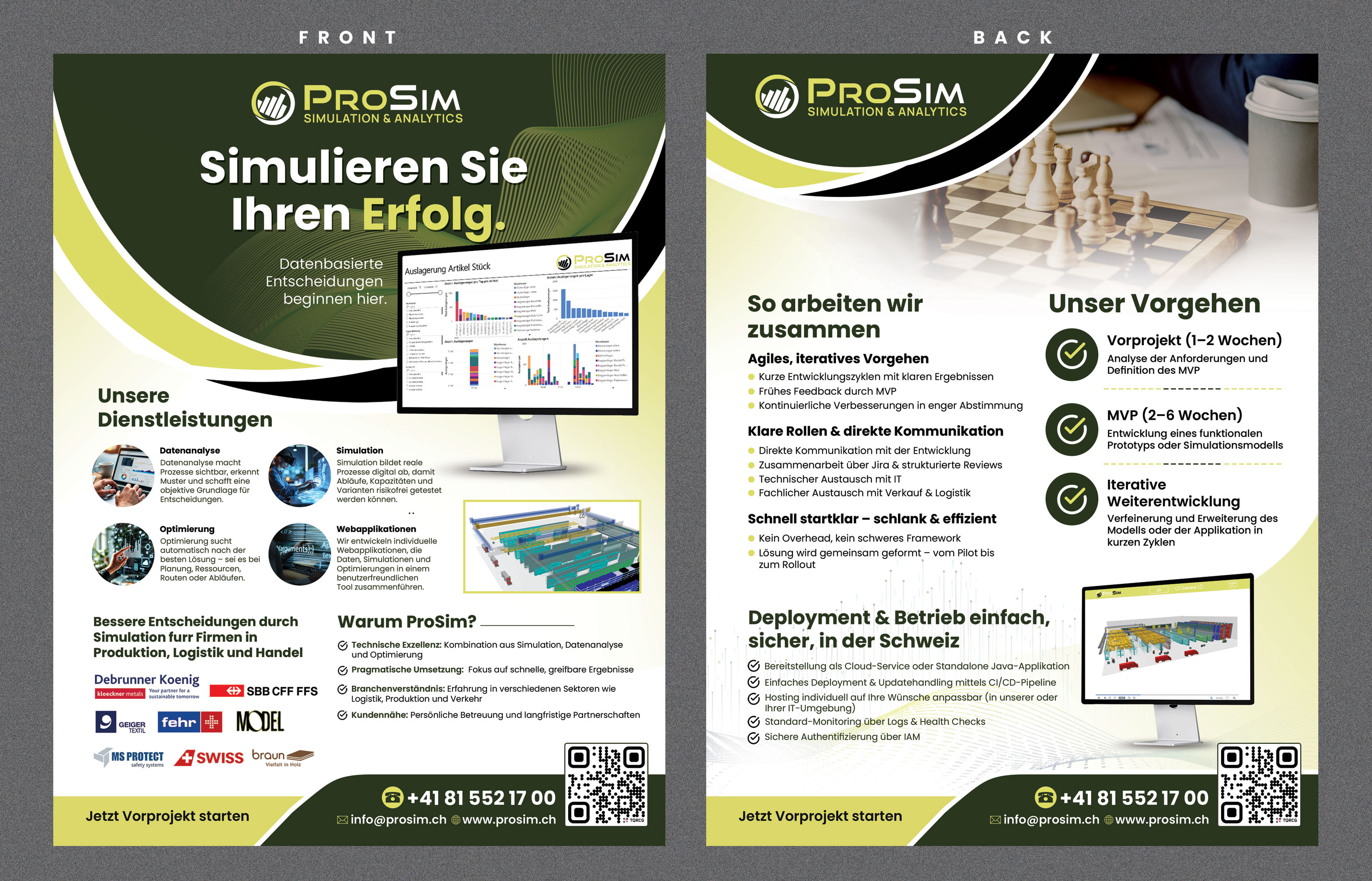 Flyer Design by Stan$oul for ProSim GmbH | Design #37095489