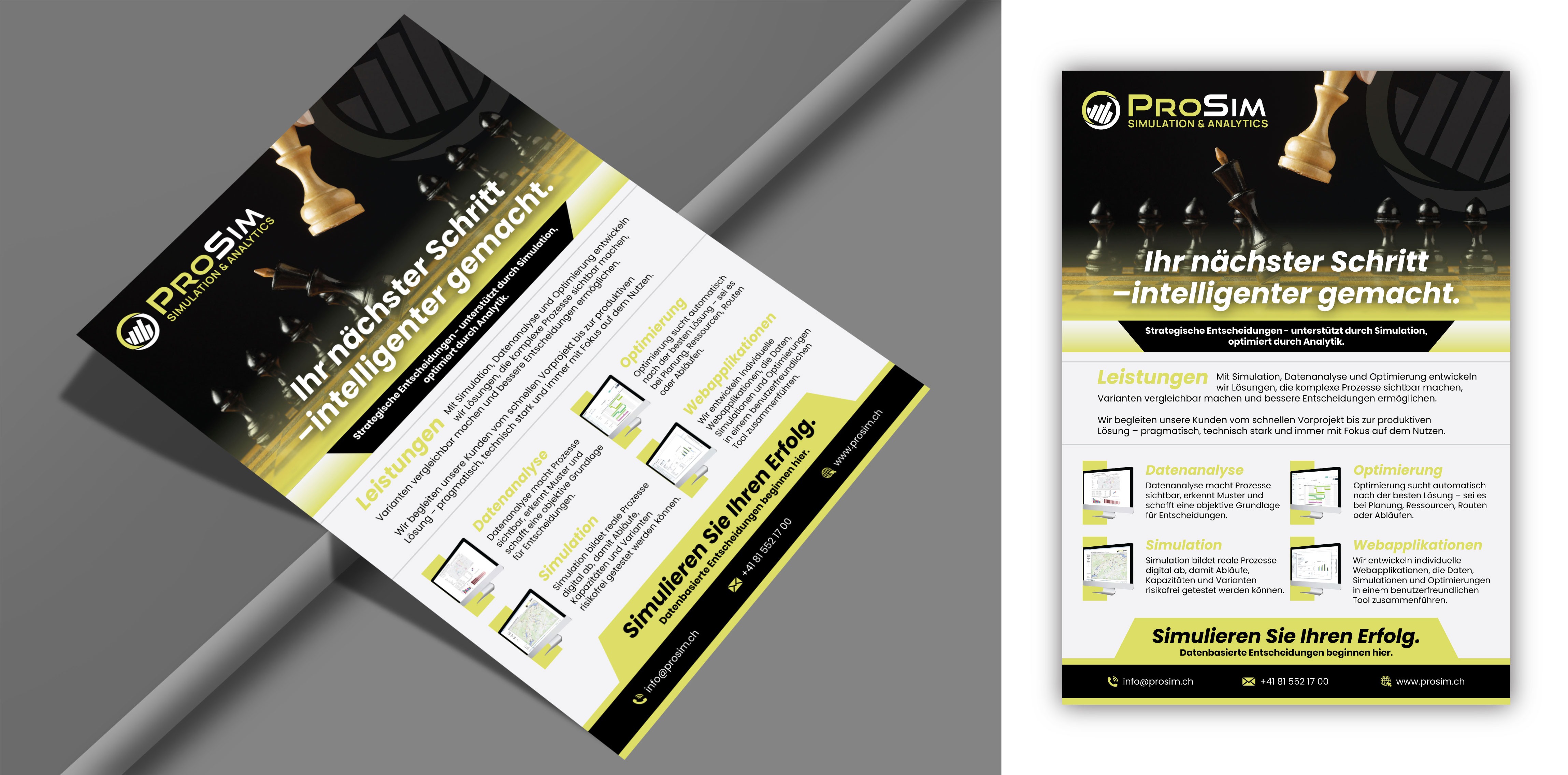 Flyer Design by Impressive Designs for ProSim GmbH | Design #37095226
