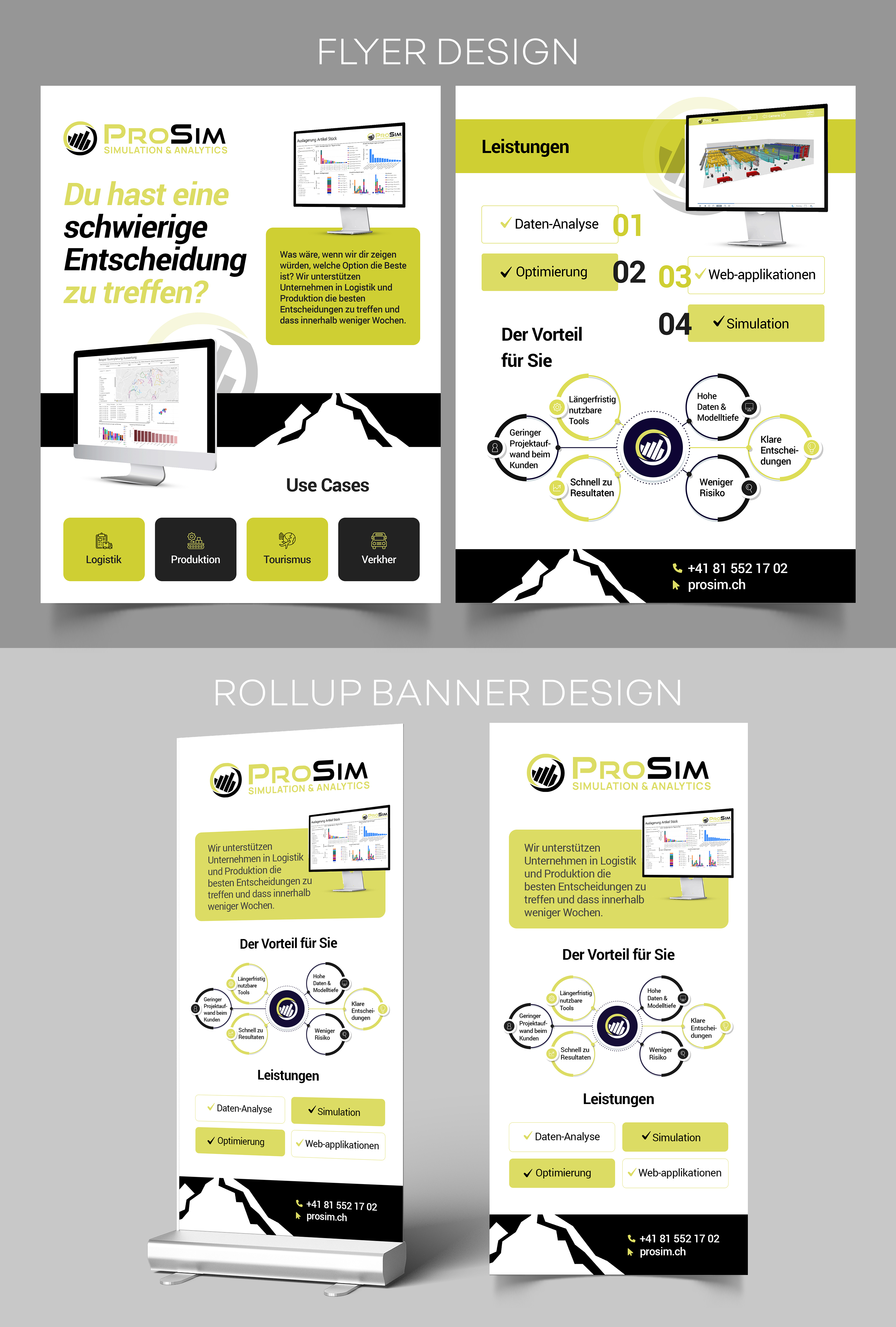 Flyer Design by Graphic Guy for ProSim GmbH | Design #37097663