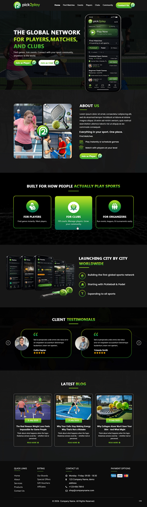 Web Design by pb for this project | Design: #37101417