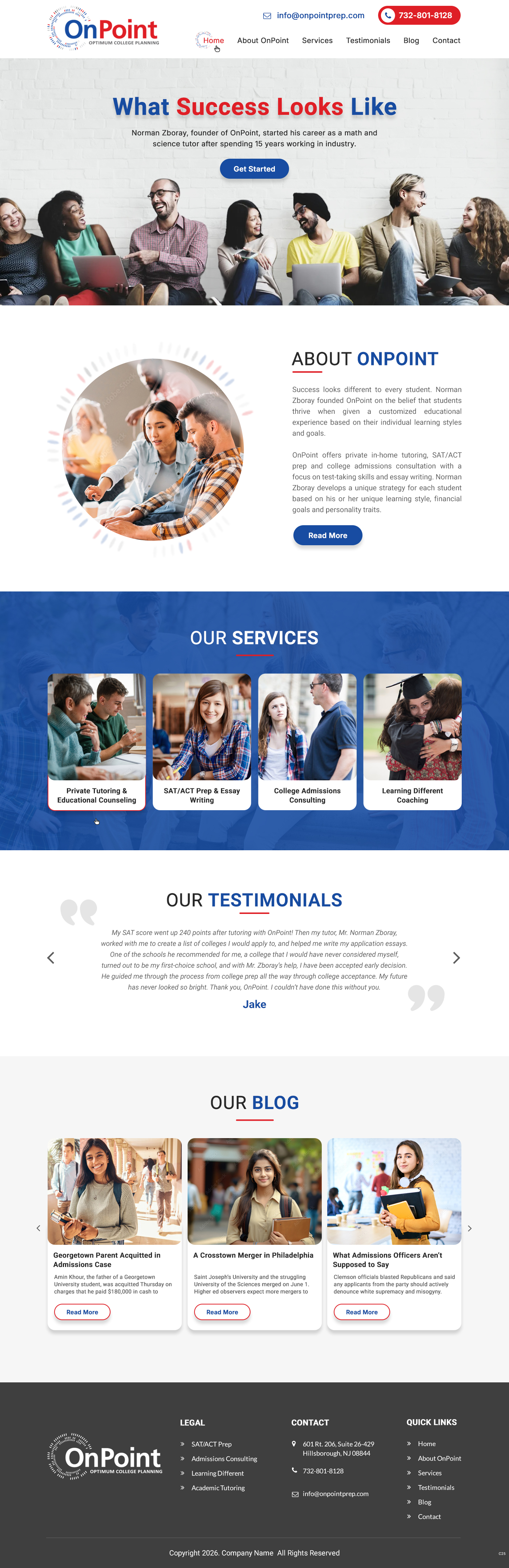 Web Design by pb for Onpoint Prep | Design #37116828