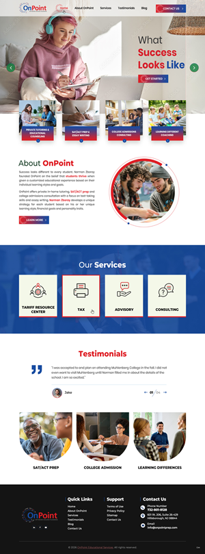 Web Design by pb for Onpoint Prep | Design: #37116829