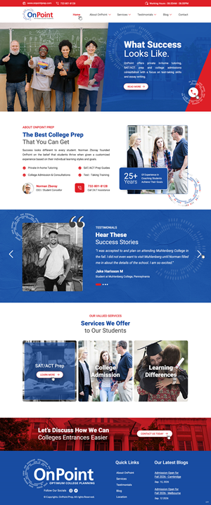 Web Design by pb for Onpoint Prep | Design: #37116832