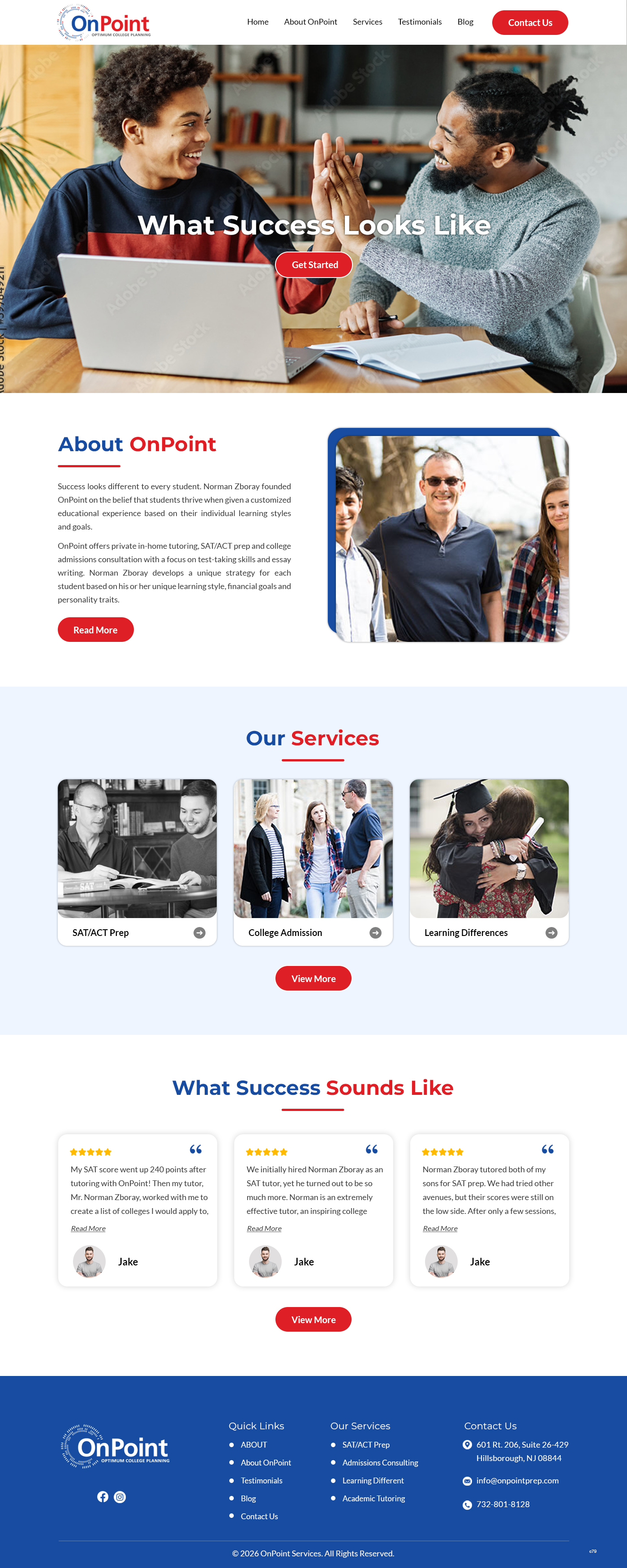 Web Design by pb for Onpoint Prep | Design #37116834