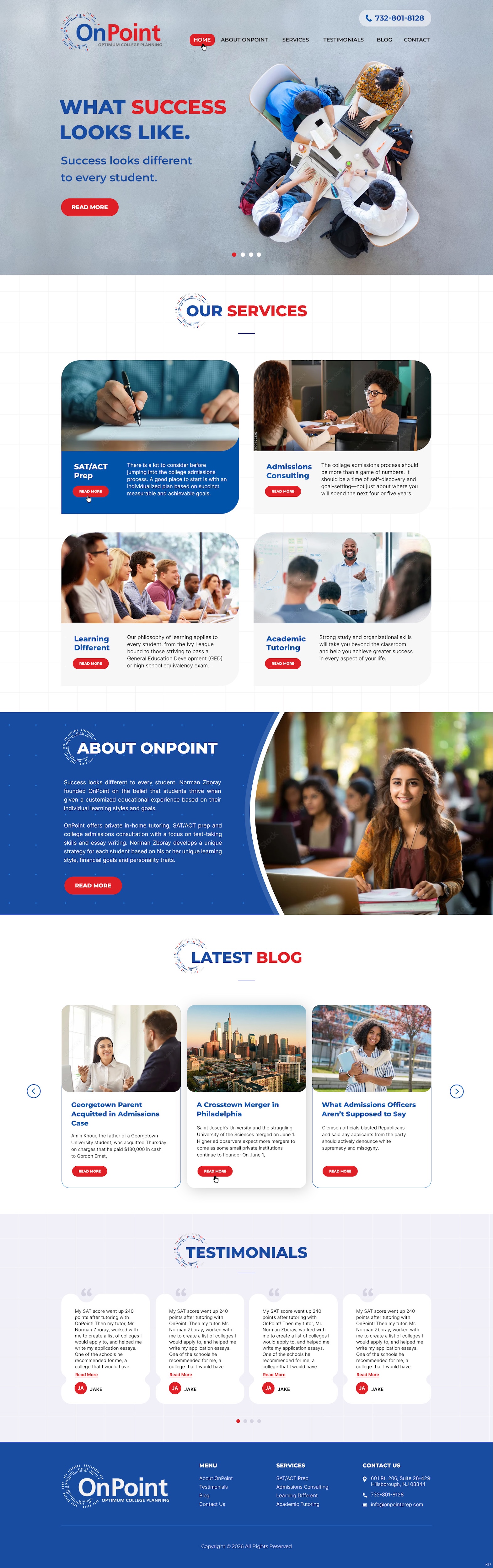 Web Design by pb for Onpoint Prep | Design #37116837