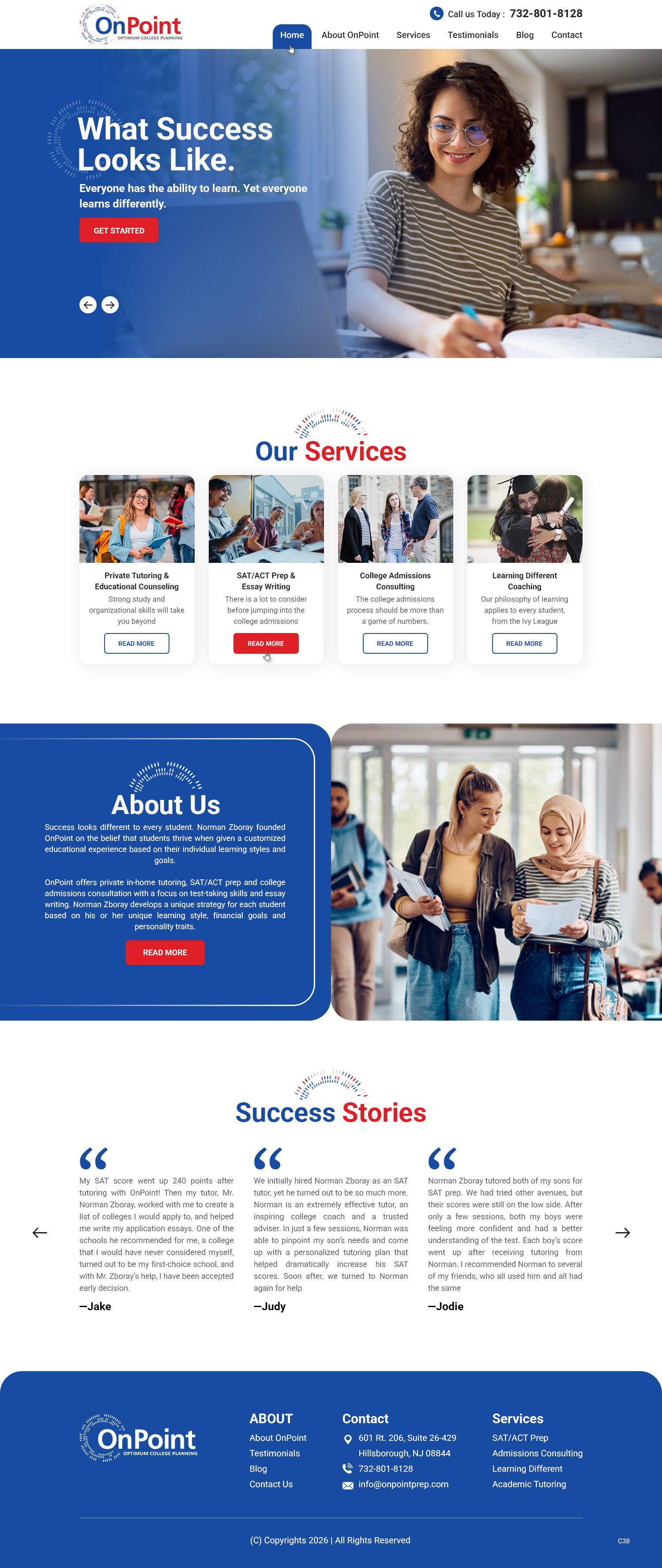 Web Design by pb for Onpoint Prep | Design #37116839