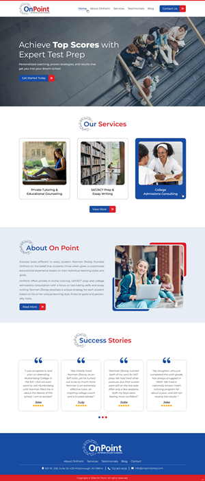 Web Design by pb for Onpoint Prep | Design: #37116843