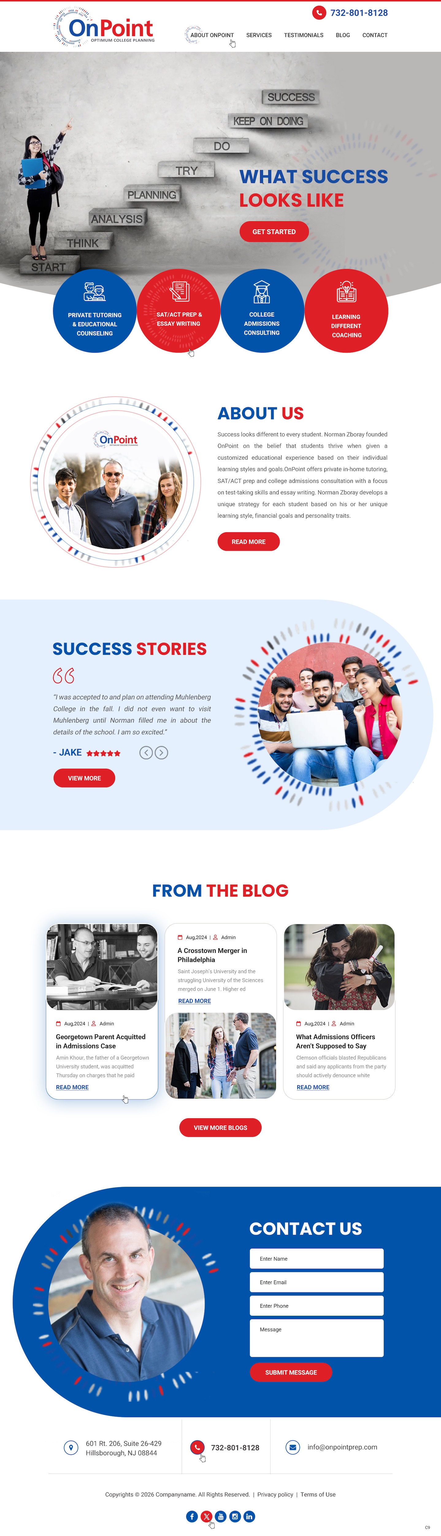 Web Design by pb for Onpoint Prep | Design #37116844