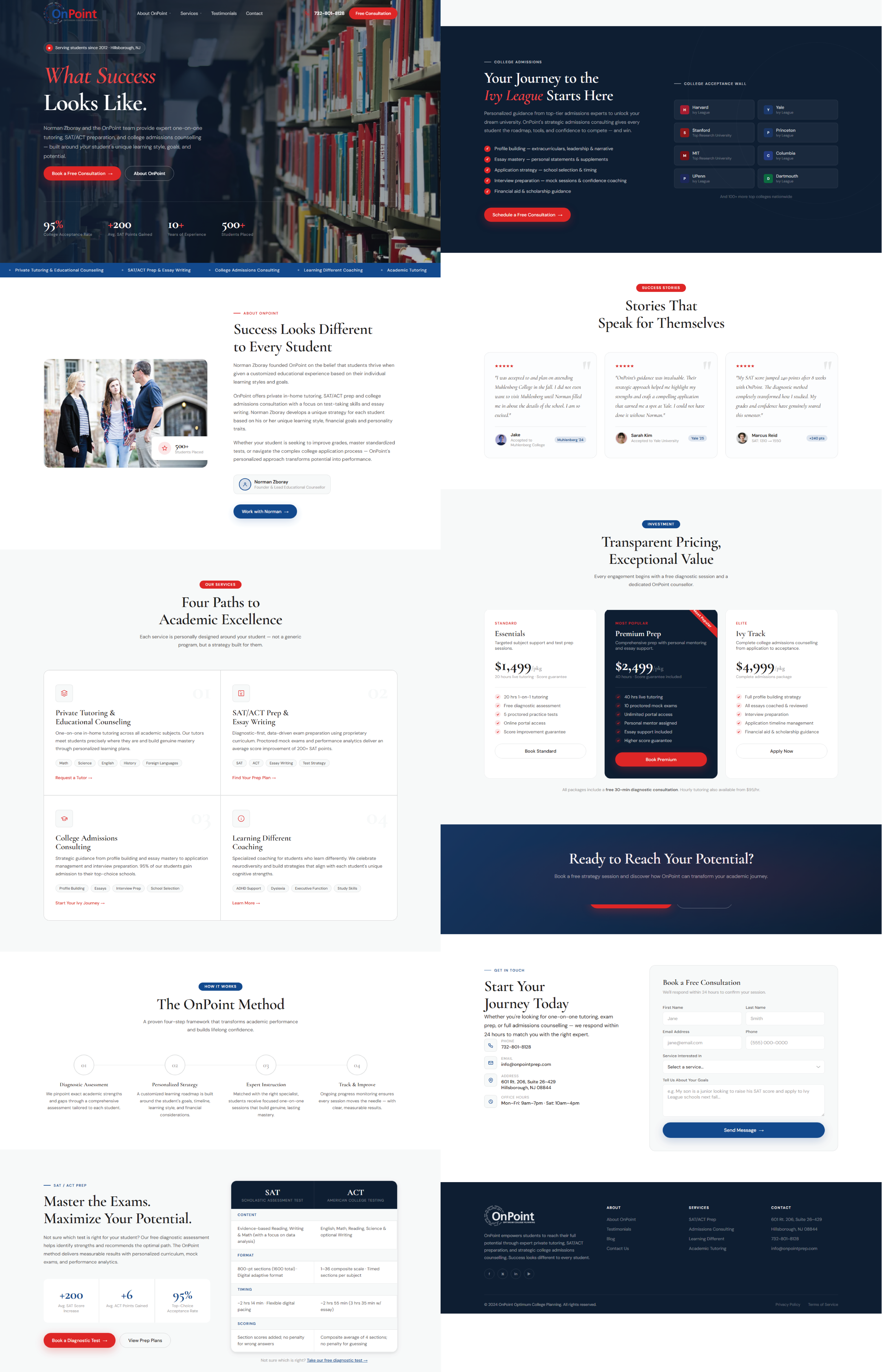 Web Design by TM Kreatif for Onpoint Prep | Design #37121520