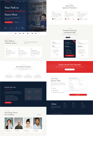Web Design by TM Kreatif for Onpoint Prep | Design #37122019