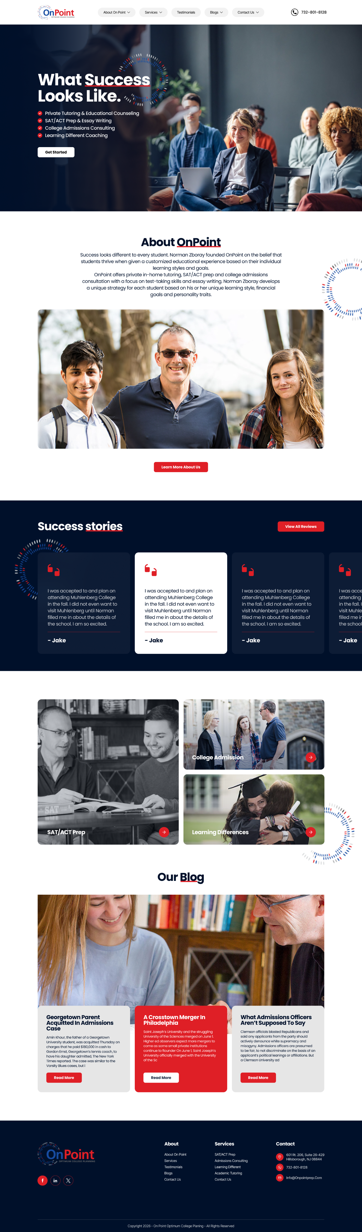 Web Design by victipedia for Onpoint Prep | Design #37117618