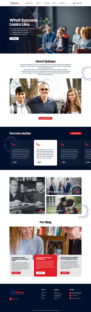 Web Design by victipedia for Onpoint Prep | Design: #37117618