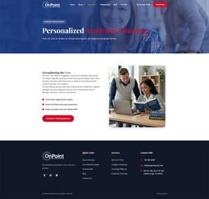 Web Design by Nitin525 for Onpoint Prep | Design: #37136706
