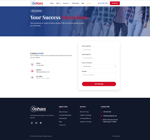 Web Design by Nitin525 for Onpoint Prep | Design: #37136708