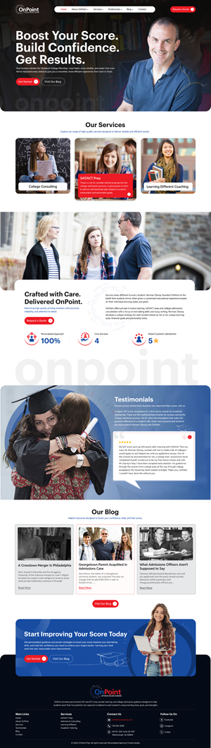 Web Design by creative.bugs for Onpoint Prep | Design: #37115645