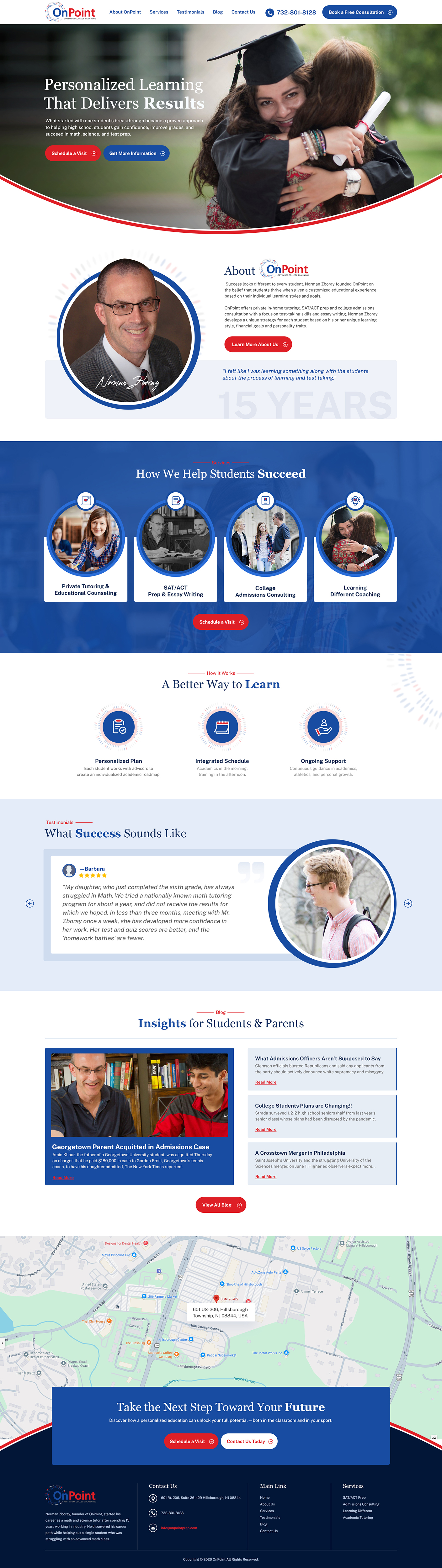 Web Design by creative.bugs for Onpoint Prep | Design #37119912