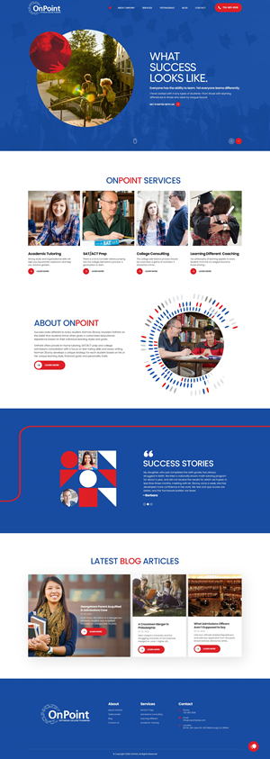 Web Design by NZ Creatives for Onpoint Prep | Design: #37116581