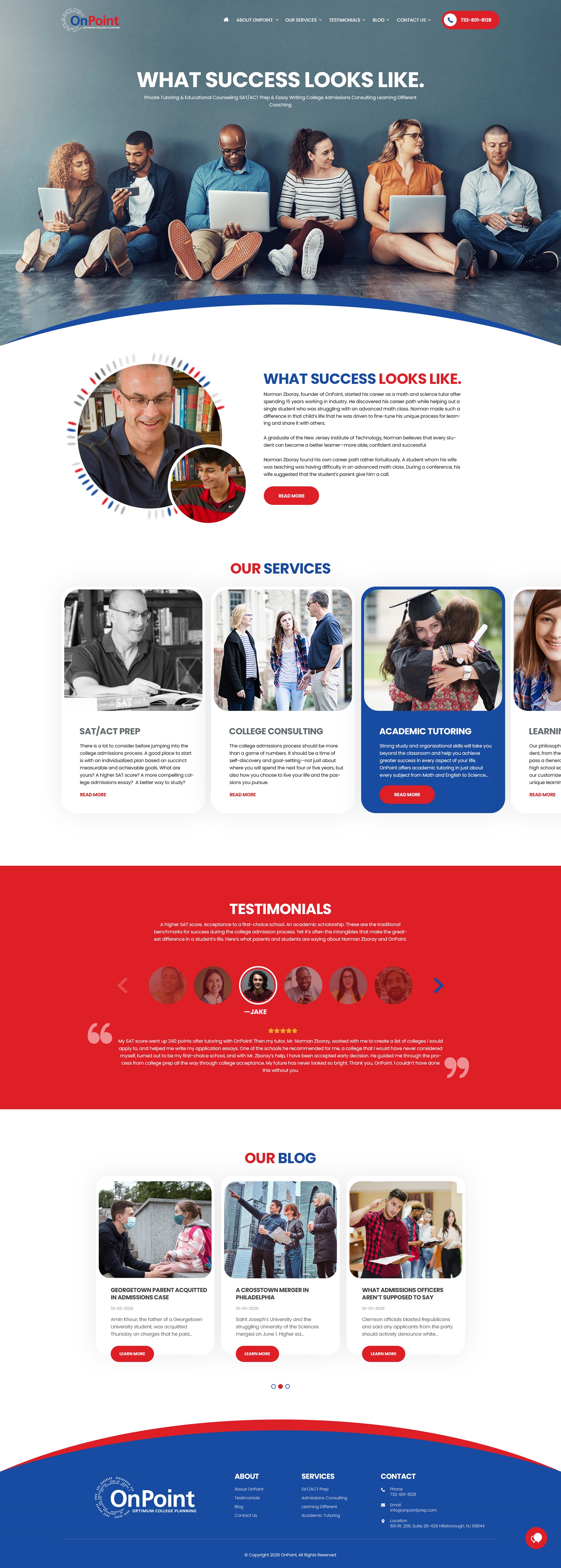 Web Design by NZ Creatives for Onpoint Prep | Design #37116582