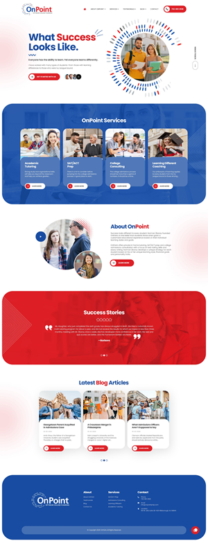 Web Design by NZ Creatives for Onpoint Prep | Design: #37116584