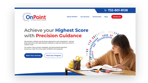 Web Design by ed_scenery for Onpoint Prep | Design: #37137297